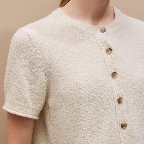 Me and Em Short Sleeve Cardigan
Textured Cotton, view 5