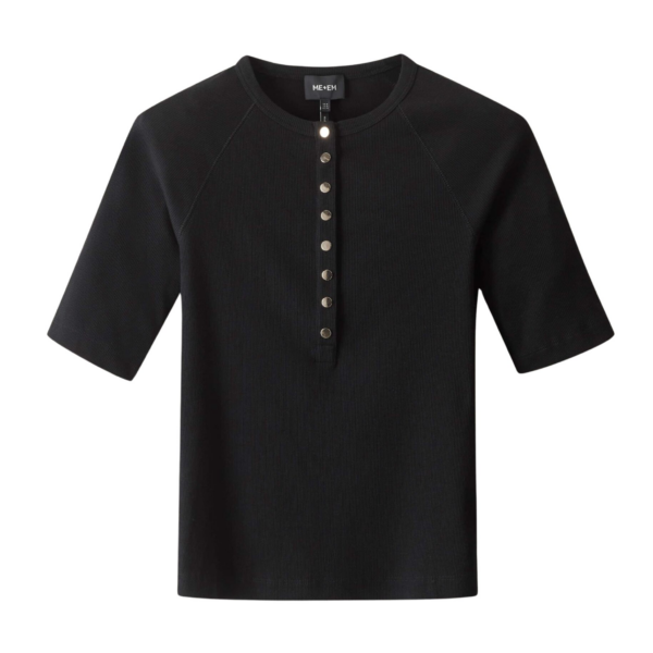 ME+EM Short Sleeve Henley Top