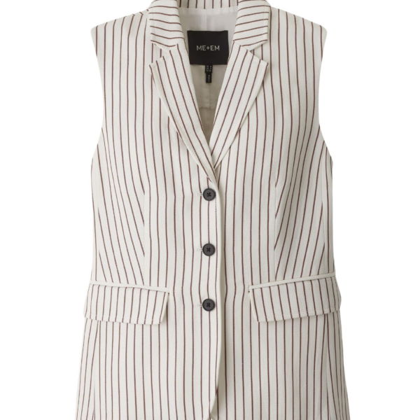 Me and Em Slim Vest
Linen Blend Jacket