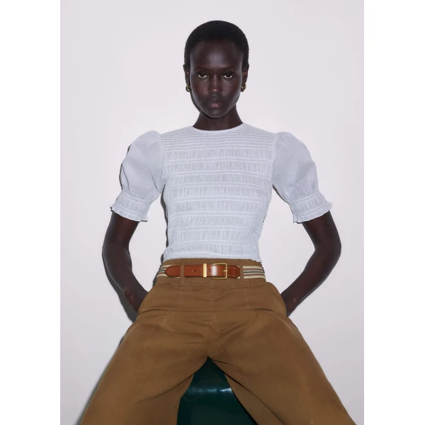 Cotton Poplin - Tops - Intelligent British Fashion at Luxury Shoes 