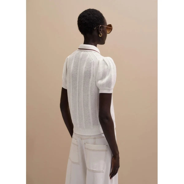 Pointelle Knit - Tops - Intelligent British Fashion at Luxury Shoes 