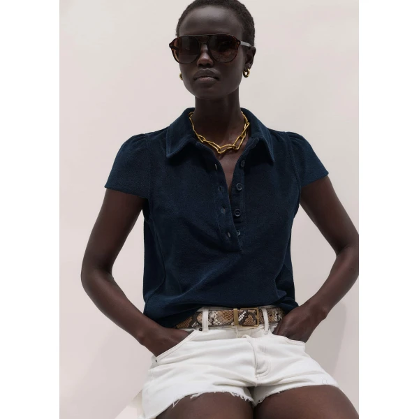 Toweling Jersey - Tops - Intelligent British Fashion at Luxury Shoes 