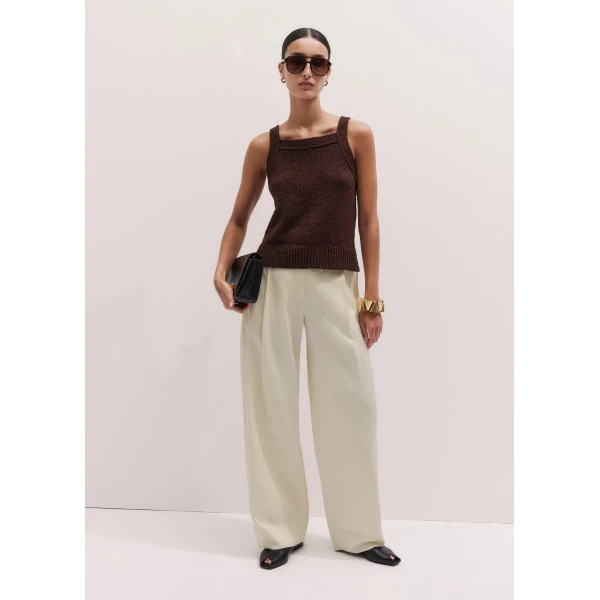 ME+EM Square Neck Knit Top
