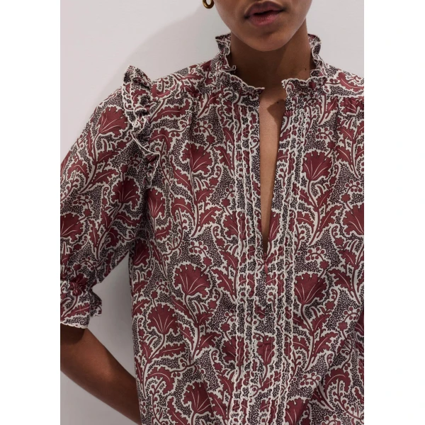 Cotton + Silk - Tops - Intelligent British Fashion at Luxury Shoes 