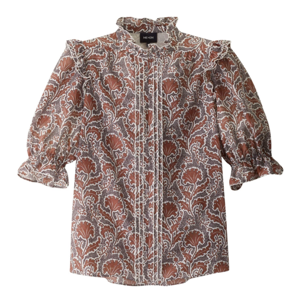 Me and Em Straight Blouse
Cotton + Silk Top