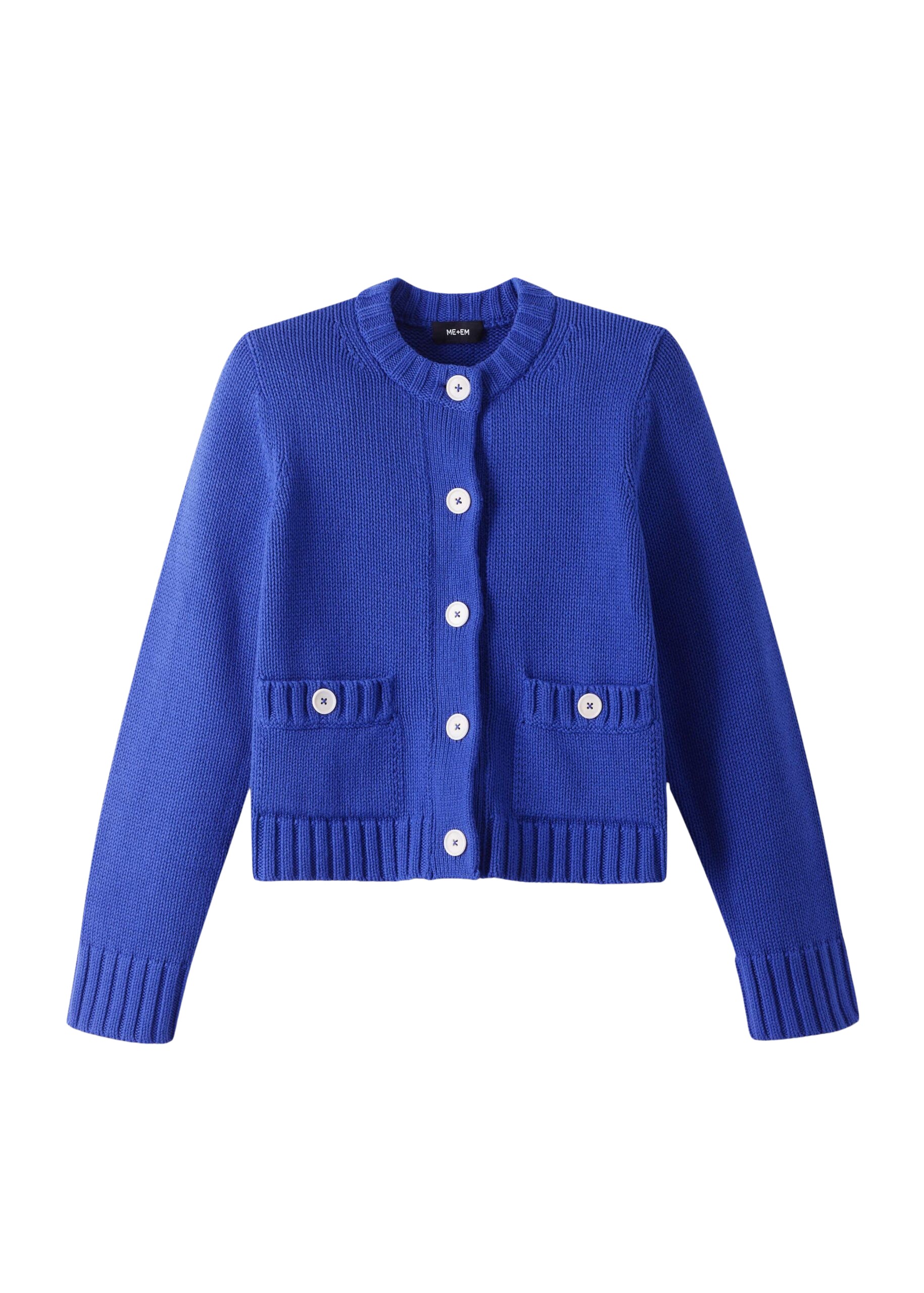 ME+EM Straight Crop Cardigan