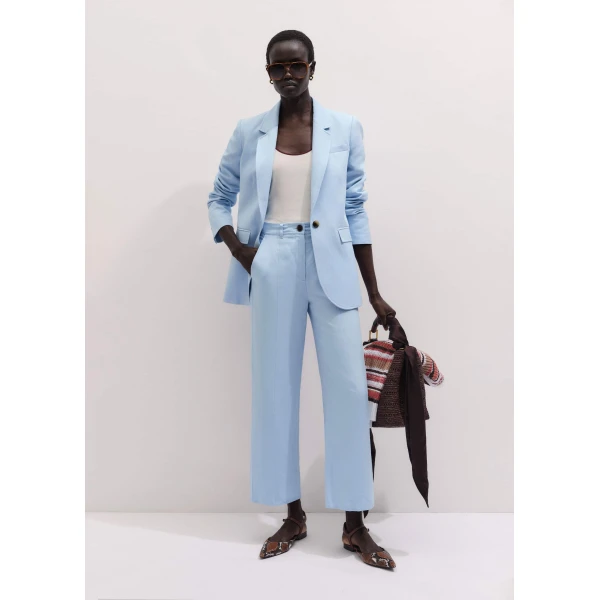 Italian Linen Blend - Pants - Intelligent British Fashion at Luxury Shoes 