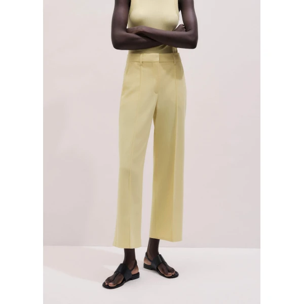 Straight Crop Pant - Pants - Intelligent British Fashion at Luxury Shoes 