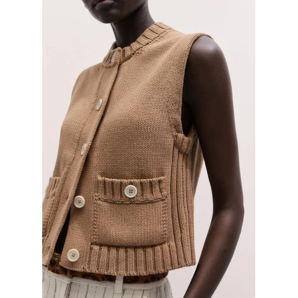 ME+EM Straight Crop Vest