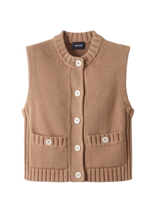 ME+EM Straight Crop Vest