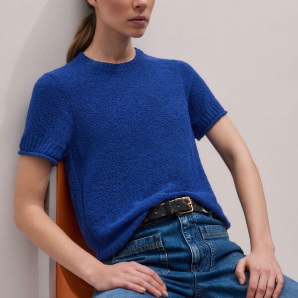 Me and Em Straight Knit Tee
Textured Cotton, view 2