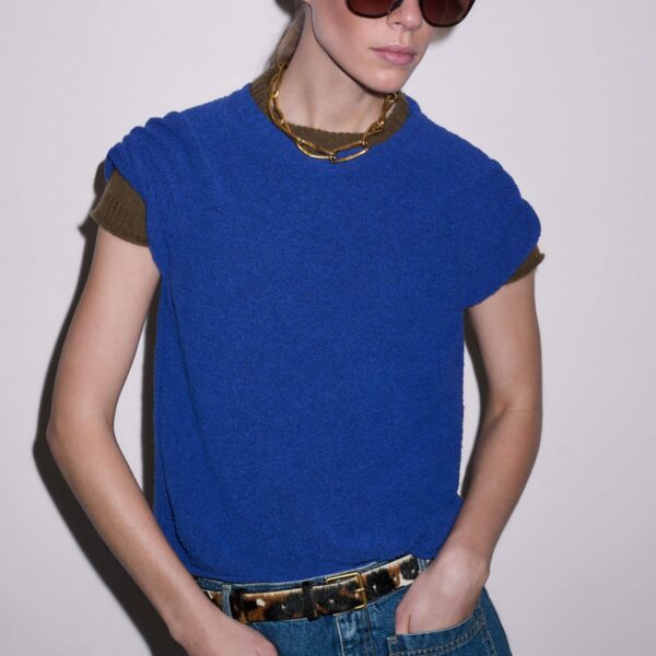 Me and Em Straight Knit Tee
Textured Cotton, view 5