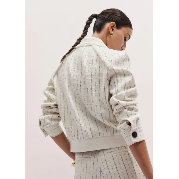 ME+EM Stripe Bomber Jacket