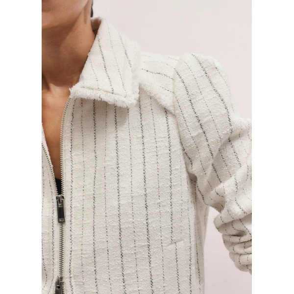 ME+EM Stripe Bomber Jacket