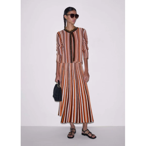 Metallic Stripe Knit - Knitwear - Intelligent British Fashion at Luxury Shoes 