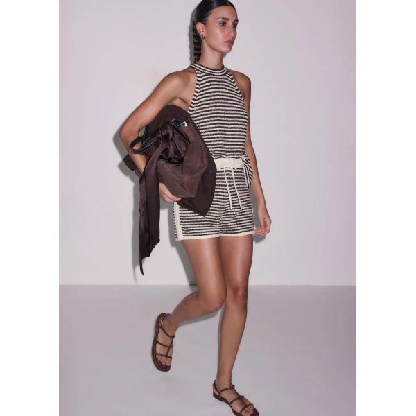 Textured Cotton - Tops - Intelligent British Fashion at Luxury Shoes 