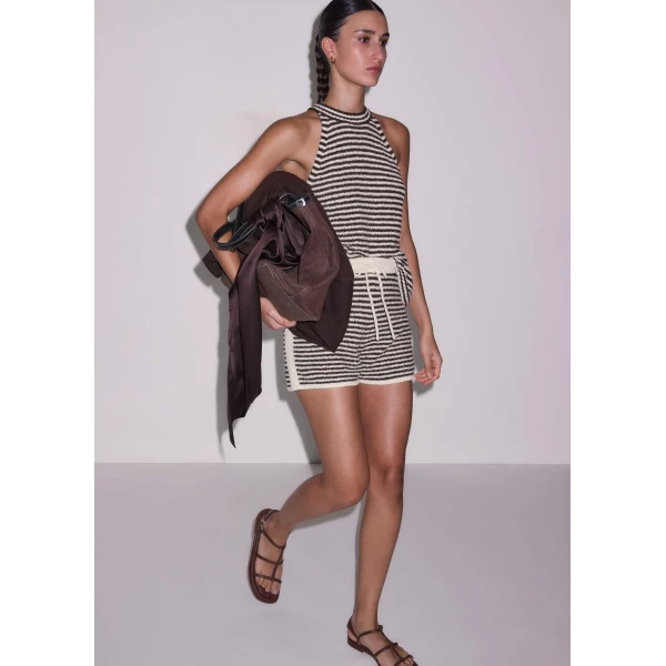 Textured Cotton - Tops - Intelligent British Fashion at Luxury Shoes 