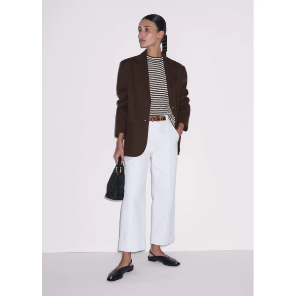 Textured Cotton - Tops - Intelligent British Fashion at Luxury Shoes 