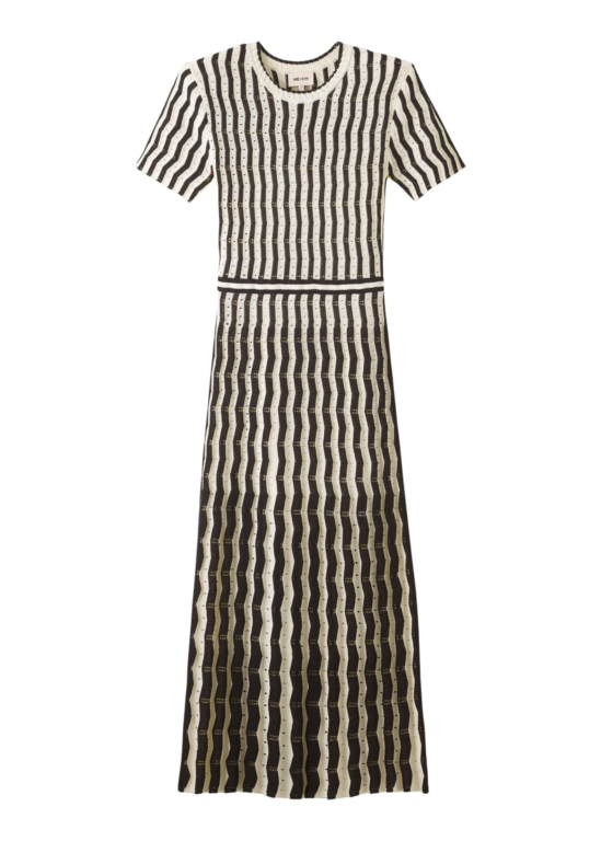 ME+EM Stripe Knit Maxi Dress