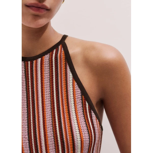 ME+EM Stripe Slim Knit Tank