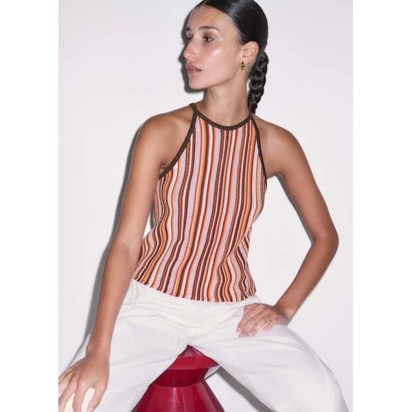 Metallic Stripe Knit - Knitwear - Intelligent British Fashion at Luxury Shoes 