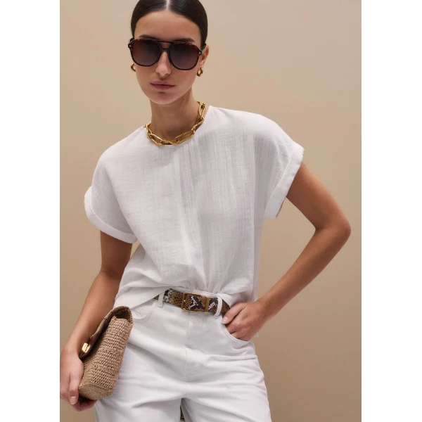 Cotton Cheesecloth - Tops - Intelligent British Fashion at Luxury Shoes 