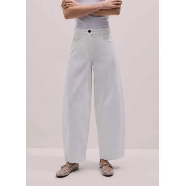 Tonal Stripe Cotton - Pants - Intelligent British Fashion at Luxury Shoes 