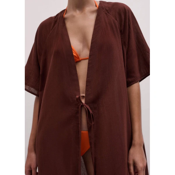ME+EM Tie Front Maxi Cover Up