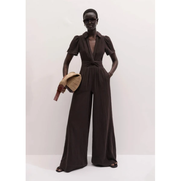 Cotton Cheesecloth - Jumpsuit - Intelligent British Fashion at Luxury Shoes 