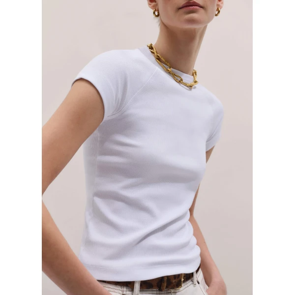 Cotton Rib - Tops - Intelligent British Fashion at Luxury Shoes 
