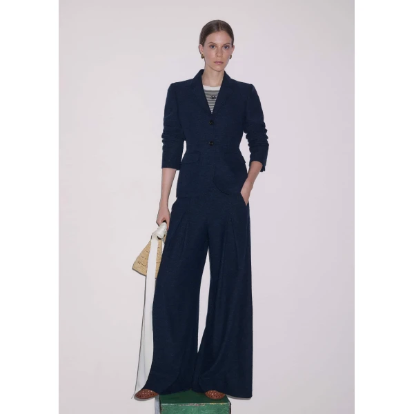 Textured Bouclé - Pants - Intelligent British Fashion at Luxury Shoes 