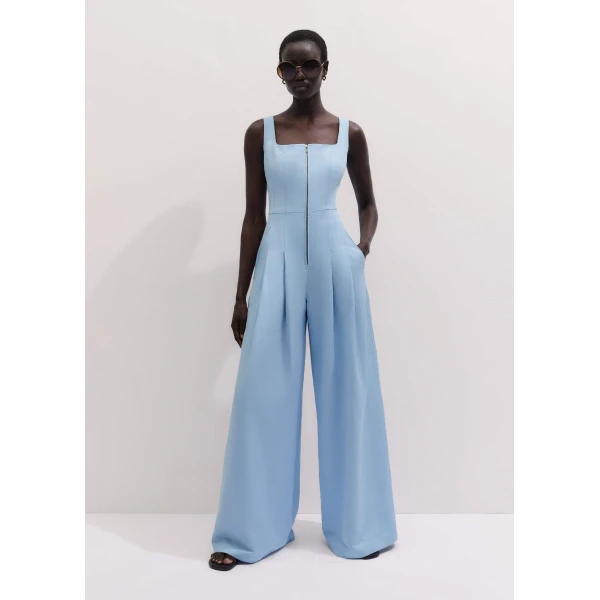 Italian Linen Blend - Jumpsuit - Intelligent British Fashion at Luxury Shoes 