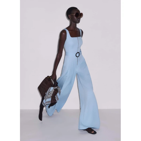 Italian Linen Blend - Jumpsuit - Intelligent British Fashion at Luxury Shoes 