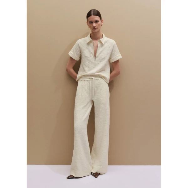 Textured Jersey - Pants - Intelligent British Fashion at Luxury Shoes 