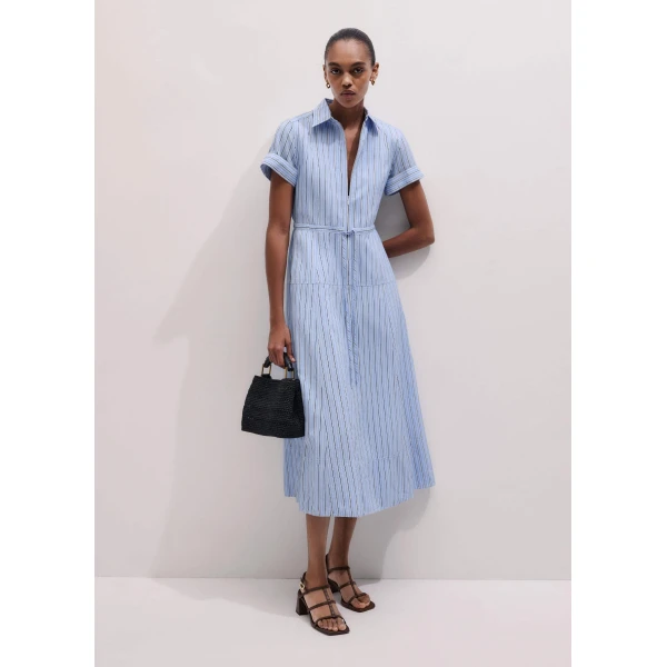 Textured Stripe - Dresses - Intelligent British Fashion at Luxury Shoes 