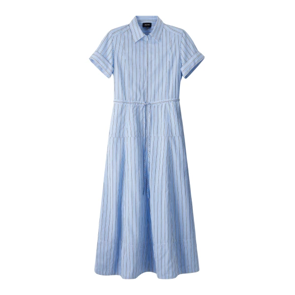 ME+EM Zip Neck Shirt Dress