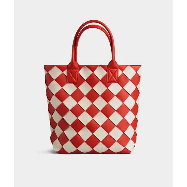 Khaite Cabat in Poppy/mist - Multicolour Totes & Top-Handle Bags - The Lotus Tote Bag - Shop at Luxury Shoes 