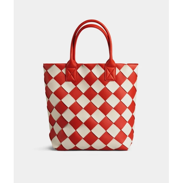Khaite Cabat in Poppy/mist - Multicolour Totes & Top-Handle Bags - The Lotus Tote Bag - Shop at Luxury Shoes 