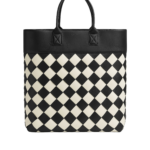Multicolour-Maxi-Intreccio-Tote-in-Blackmist-coveti97116_nobg Khaite Maxi Intreccio Tote in Black/mist - Multicolour Totes & Top-Handle Bags - The Lotus Tote Bag - Shop at Luxury Shoes