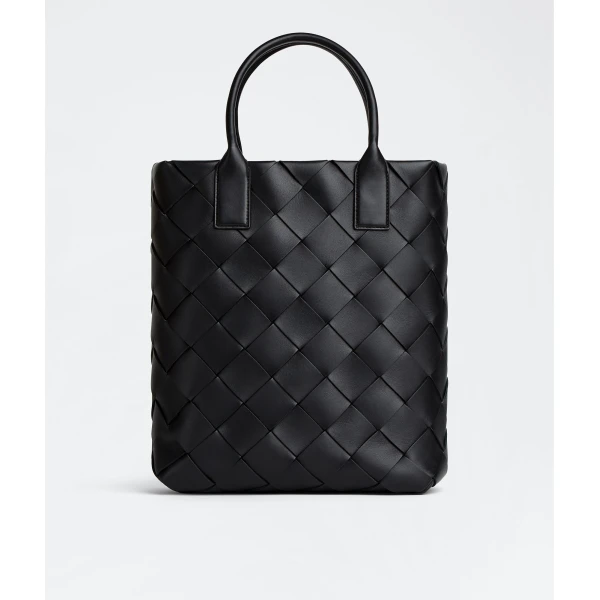 Khaite Maxi Intreccio Tote in Black/swimming pool - Multicolour Totes & Top-Handle Bags - The Lotus Tote Bag - Shop at Luxury Shoes 