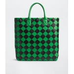 Khaite Maxi Intreccio Tote in Grass/black - Multicolour Totes & Top-Handle Bags - The Lotus Tote Bag - Shop at Luxury Shoes 