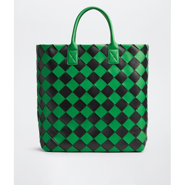 Khaite Maxi Intreccio Tote in Grass/black - Multicolour Totes & Top-Handle Bags - The Lotus Tote Bag - Shop at Luxury Shoes 