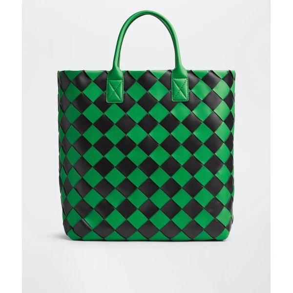 Khaite Maxi Intreccio Tote in Grass/black - Multicolour Totes & Top-Handle Bags - The Lotus Tote Bag - Shop at Luxury Shoes 