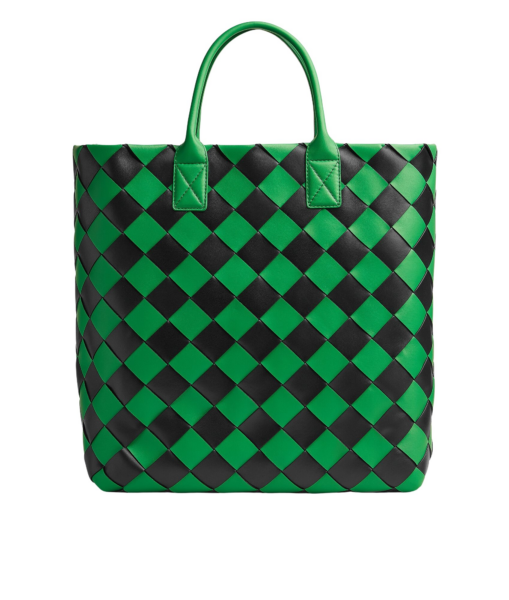 Khaite Maxi Intreccio Tote in Grass/black - Multicolour Totes & Top-Handle Bags - The Lotus Tote Bag - Shop at Luxury Shoes 