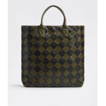 Khaite Maxi Intreccio Tote in Mustard/black - Multicolour Totes & Top-Handle Bags - The Lotus Tote Bag - Shop at Luxury Shoes 