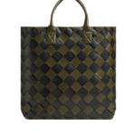 Bottega Veneta Maxi Intreccio Tote in Mustard/black