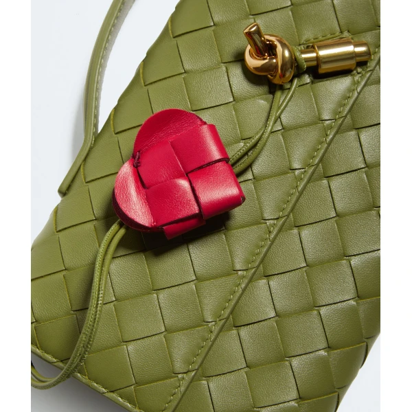Khaite Women's Andiamo Clutch in Matcha/lipstick - Multicolour Clutch Bags - The Lotus Tote Bag - Shop at Luxury Shoes 