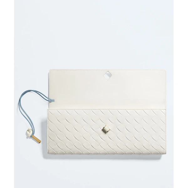Khaite Women's Andiamo Clutch in Mineral/alabaster - Multicolour Clutch Bags - The Lotus Tote Bag - Shop at Luxury Shoes 