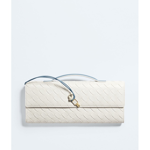 Khaite Women's Andiamo Clutch in Mineral/alabaster - Multicolour Clutch Bags - The Lotus Tote Bag - Shop at Luxury Shoes 