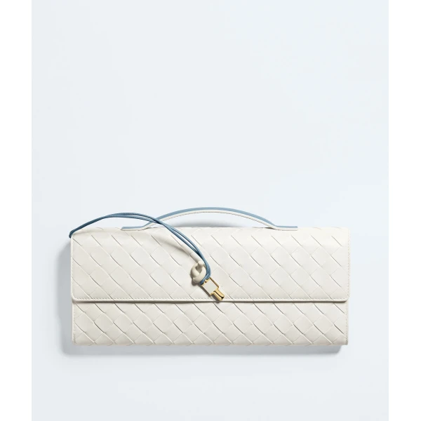 Khaite Women's Andiamo Clutch in Mineral/alabaster - Multicolour Clutch Bags - The Lotus Tote Bag - Shop at Luxury Shoes 